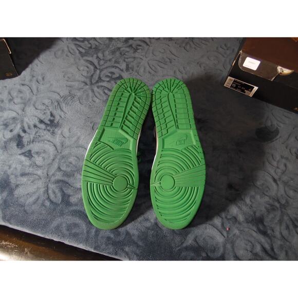 Jordan 1 Low Shoe Mens 15 Pine‎ Green (GS) EUC Basket Ball Trainer - Picture 10 of 12